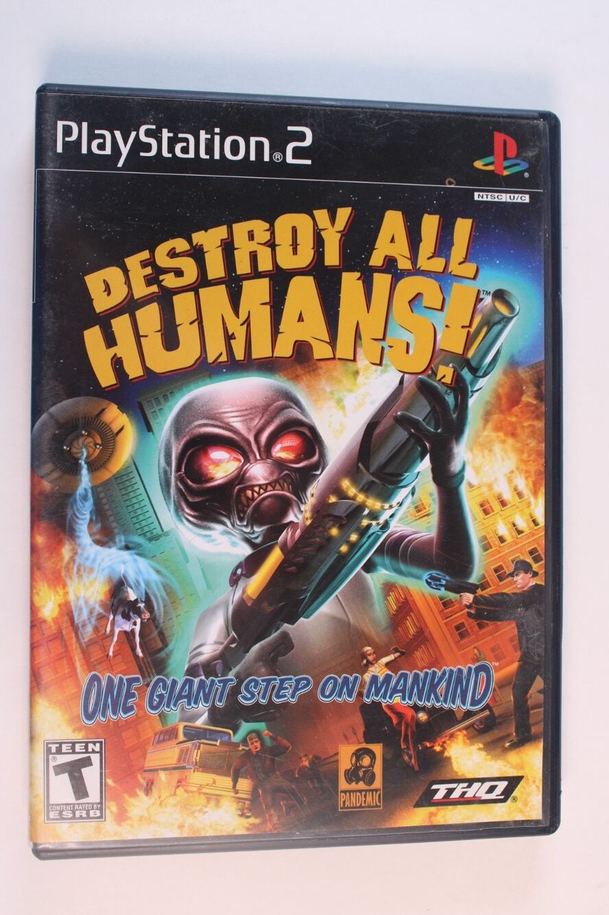 Destroy All Humans (Sony PlayStation 2, PS2) Authentic, Complete, Tested/Works